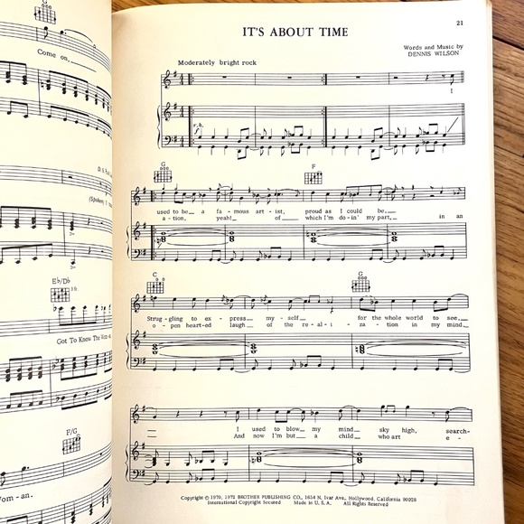 The Beach Boys Songbook Vintage from Surfs Up & Sunflower Collectible - Picture 11 of 12